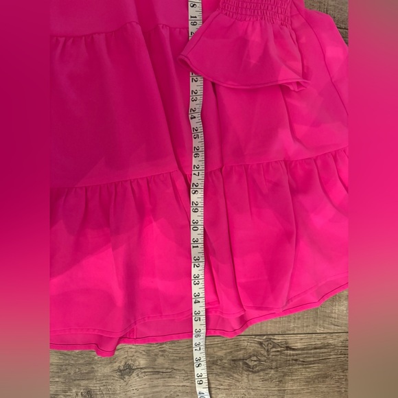 Tuckernuck Pomander Place Electric Pink Crepe Kenzo Dress Small - Picture 8 of 9